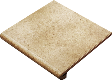 Gres de Aragon Ступень фронтальная Rounded Stair-tread Beige 33*33