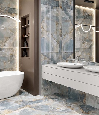 Керамогранит Global Tile GT1206010712PR Favorito Синий 60x120