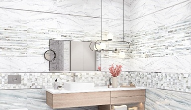 Alma Ceramica BWM51MET707 бордюр Metallic Glossy Silver 12*500*9