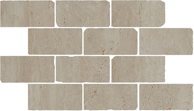 Kerama Marazzi BR034 Бордюр Сан-Марко мозаичный бежевый матовый обрезной 46,5x26,5x0,9