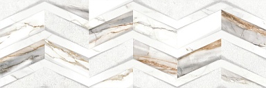 Плитка Delacora WT15DLA55R Delta Chevron 24,6x74