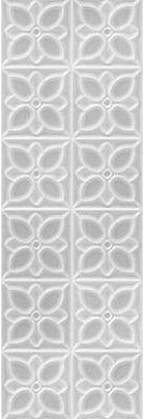 Плитка Meissen LBU093D Lissabon рельеф квадраты серый 25x75