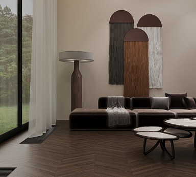 Керамогранит Creanza CH-RT01 Alder Walnut Matt Rustic 45x8