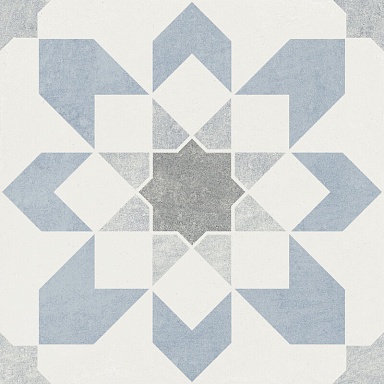 Керамогранит Harmony 39600 Doha Blue Flower SP/22,3 22,3x22,3