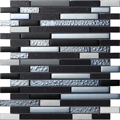 Мозаика Intermatex Quartz Black 30*30