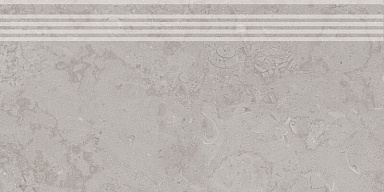 Kerama Marazzi DD205200R/GR Ступень Про Лаймстоун серый натуральный обрезной R10 60х30