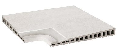 Керамогранит Kerastep Рукохват угол Urban 348 Ivory R11/C 310х310х17-30