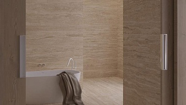 Керамогранит Yurtbay Seramik P10898.6 Travertino Sand Mat Bianco Rec 60x120