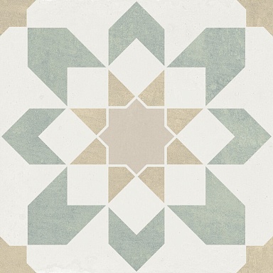 Керамогранит Harmony 39599 Doha Green Flower SP/22,3 22,3x22,3