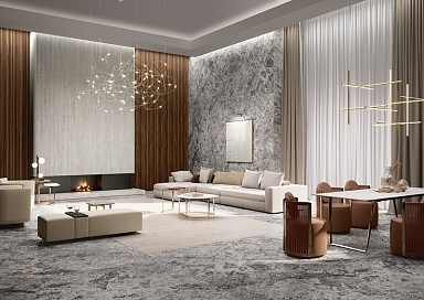Керамогранит IRIS FMG L315601MF6 Graniti Celeste Aran Lappato 150x300