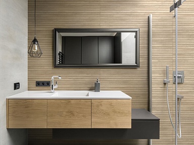 Керамогранит Global Tile GT1206017976MGlR Verano Светло-серый рейки карвинг 60x120