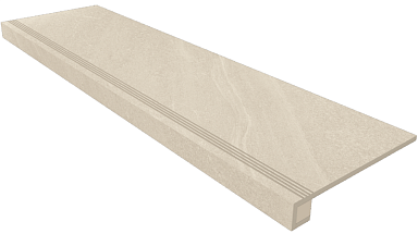 Estima Комплект Ступень GB01 Gabbro 33x120 неполированная с бортиком + Подступенок 14.5x120