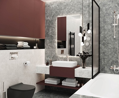 Керамогранит Laparet Orlando Gris серый Полированный 60x120