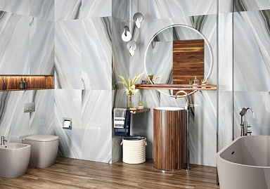 Керамогранит LCM 60120ANG25HG Angel Agate Graphite суперполированный 600x1200x8