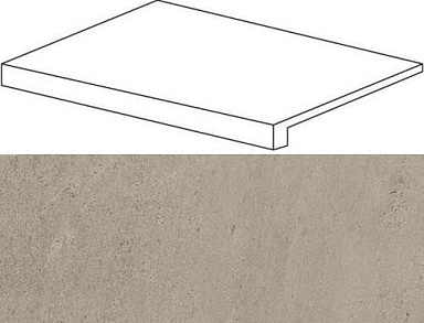 Ступень Атлас Конкорд Россия 620070001116 Silver Grey Scalino Frontale 33x60