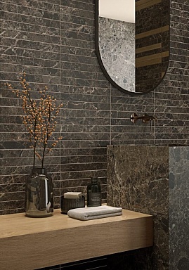 Плитка La Platera Capri Brick Black 35x35