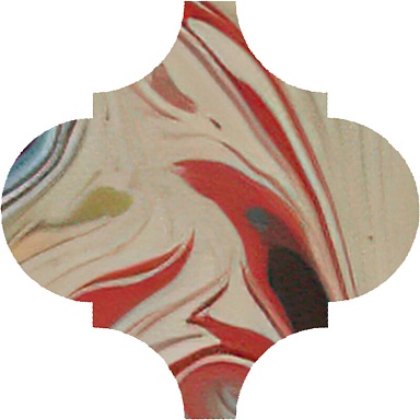 Kerama Marazzi VT/A625/65000 Декор Арабески Венеция красный матовый 6,5x6,5x0,69