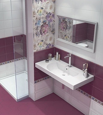 Плитка Kerama Marazzi 7181 Линьяно бордо панель 20х50