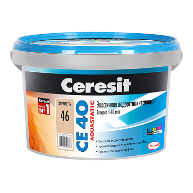Смеси и затирки Ceresit CE 40 1046427 CE 40/2 Затирка эл вод против (карамель) 2 кг