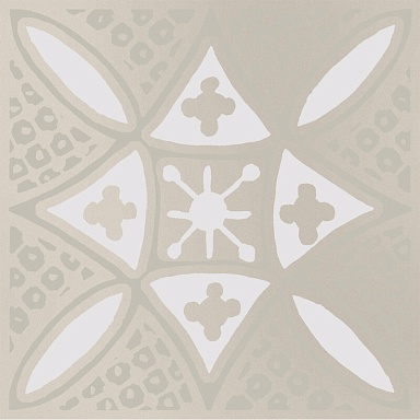 Kerama Marazzi KMD3STA018GN Декор Бахия 2 серый светлый глянцевый 9,8x9,8x0,7