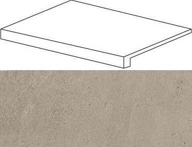 Ступень Атлас Конкорд Россия 620070001111 Silver Grey Scalino Frontale Lap 33x60