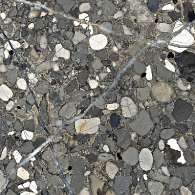 Керамогранит PrimaVera CR106 Arseno Nero carving 600х600х9