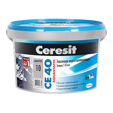Смеси и затирки Ceresit CE 40 1956424 CE 40/2 Затирка эл вод против (манхеттен) 2 кг