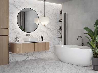 Керамогранит Gracia Ceramica 010400001220 Platinum white белый PG 01 60х120