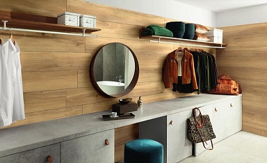 Керамогранит Tubadzin Mountain Ash almond STR 119,8x19