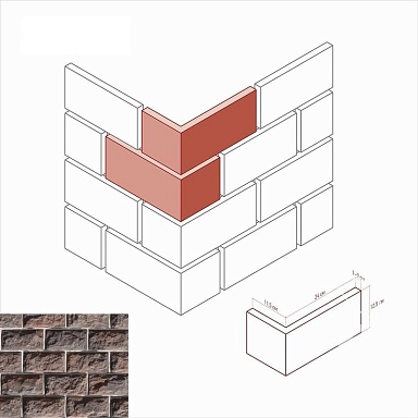 Искусственный камень White Hills 453-45 Тилл угол 12x24x12,5