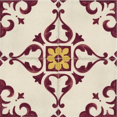Marca Corona Декор 8333 Jolie Ivoire Purple Trama (комп/4шт) 10х10