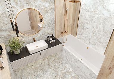 Керамогранит Alma Ceramica GFA114WAV00L Wave лаппатированный 570x1140x7.5