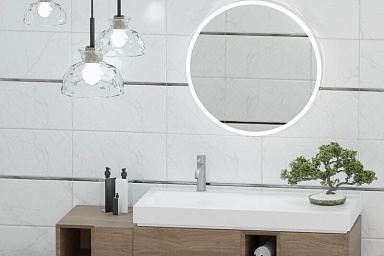 Декор Eurotile 0105 Amuletto White Decor 25x50