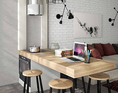 Плитка Emigres Microcemento Blanco 30x90