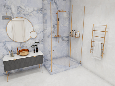 Керамогранит Colortile Onyx Sea Blue Glossy 60x120