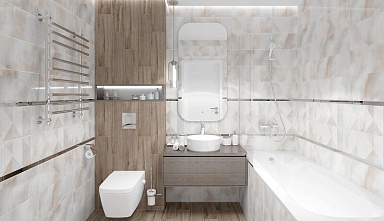 Керамогранит Laparet Laurel табачный 15х60