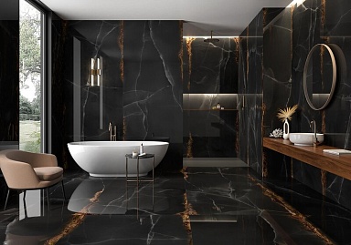 Керамогранит ArkLam Onice Black Polished 120x300