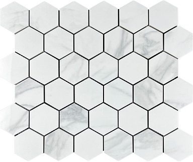 Декор Velsaa Mosaic Satuario Glacier 48 Hexagone 30.9x32.2