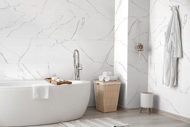 Керамогранит Global Tile GT408013403MR Marmoles GT Белый 40x80