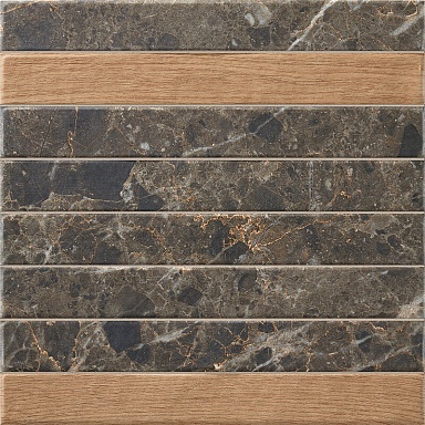 Плитка La Platera Capri Brick Black Mix 35x35