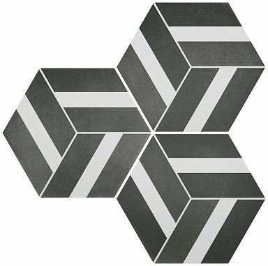Керамогранит Durstone SIX Cementine Bari Black 23x27