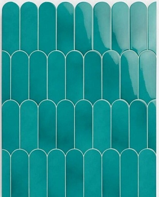 Плитка Natucer Fan Mix Turchese 7,2x19,5