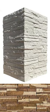 Искусственный камень White Hills 291-25 Хайлэнд угол 9,5х17,2x9,5x0,7–1,7