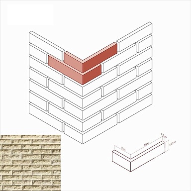 Искусственный камень White Hills 455-15 Тилл Угол 12x24x6,25