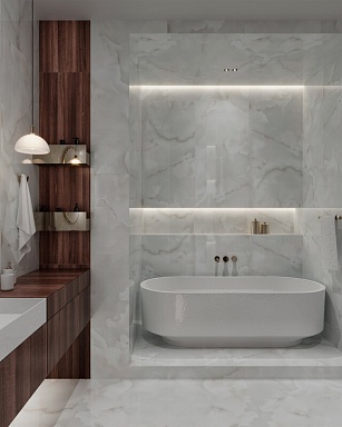 Керамогранит Arcadia Ceramica FP1027-A Onyx White Cloud Full Polished 60x120