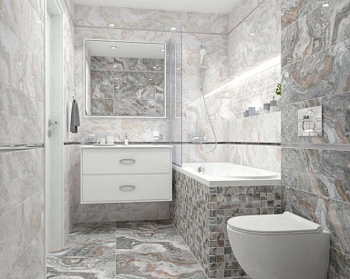Плитка Laparet Gray светлый 25х75