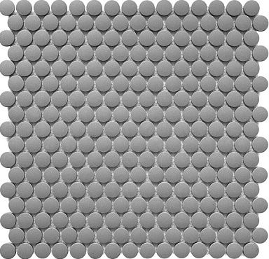 Мозаика StarMosaic JNK82021 Penny Round Dark Grey Antid 315х309х6