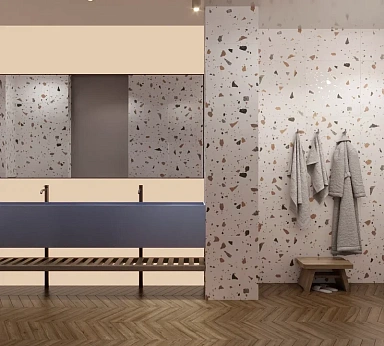 Керамогранит Arcadia Ceramica GI6003-A Terazzo Blanco Matt Glossy Ink 60x60