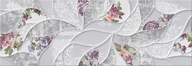 Плитка Eletto Ceramica 506961101 Malwiya Grey Floris 24,2х70