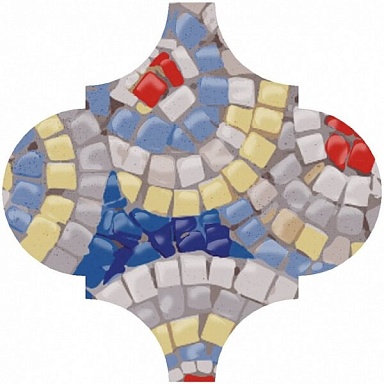 Декор Kerama Marazzi OP/A172/65000 Арабески Майолика Гауди 6.5x6.5